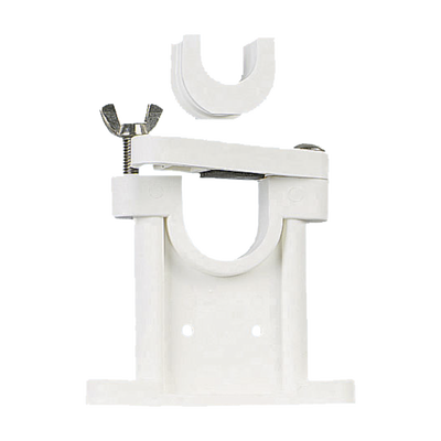 Soporte para antenas de 1 1/2 ", 1 1/8" y 1" de diametro, utilizando el adaptador incluido.