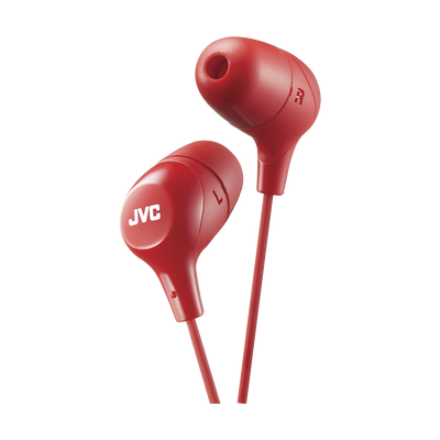JVC HAFX38R RED Marshmallow In-Ear Headphones High Quality