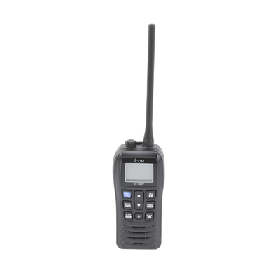 Radio VHF Portátil, Botones Grandes y Diseño Fácil de Agarrar, 6 W, Duración de 12 Horas con Batería BP-296, Guarda los Ultimos 5 Canales Usados, Fácil para hacer Llamadas Repetitivas, Flotante con Luz LED