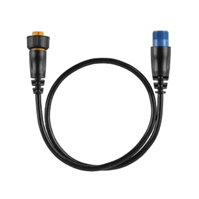 Cable adaptador para conectar un transductor de 8 pines con XID a un puerto de sonda de 12 pines a un dispositivo náutico compatible.