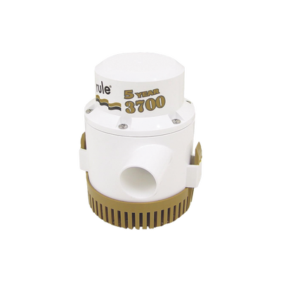 Bomba sumergible de achique serie gold de 3700 galones por hora a 12 Volts de corriente directa.