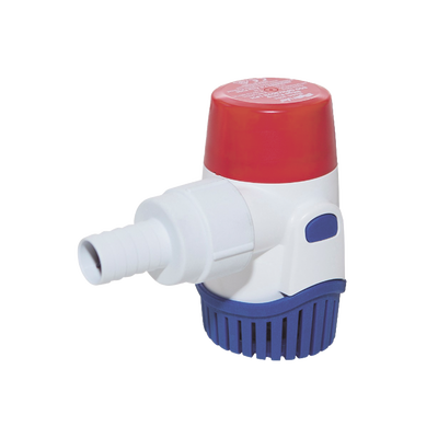 Bomba sumergible de achique de 800 galones por hora a 24 Volts de corriente directa.