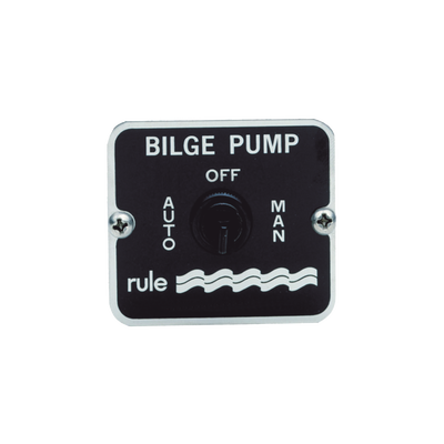 Switch de tres posiciones para control de bombas de achique de 12 o 24 Vcd.