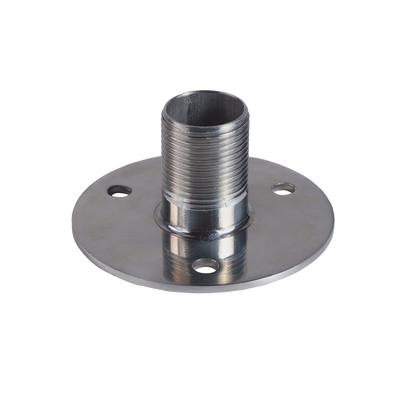 Montaje recto de 1", acero inoxidable, base con brida