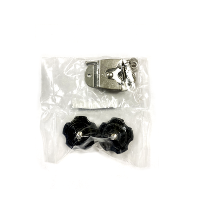 Juego de partes para instalar radio movil marino en bracket, con perrillas en color negro