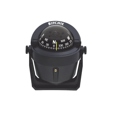 Brújula serie Explorer en color negro, con iluminación nocturna color verde.