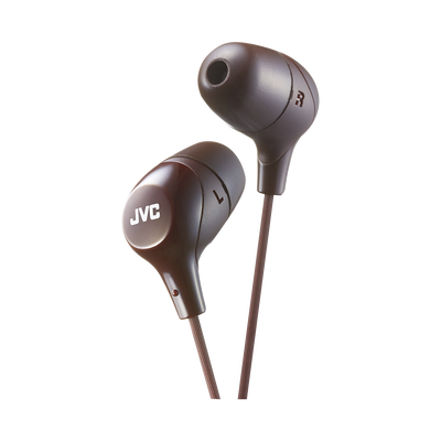 JVC HAFX38T BROWN Marshmallow In-Ear Headphones High Quality