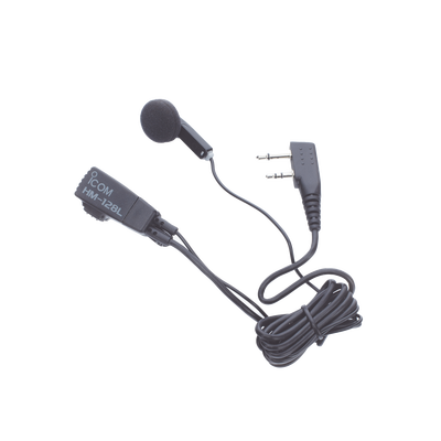 Audífono / micrófono con broche para la solapa