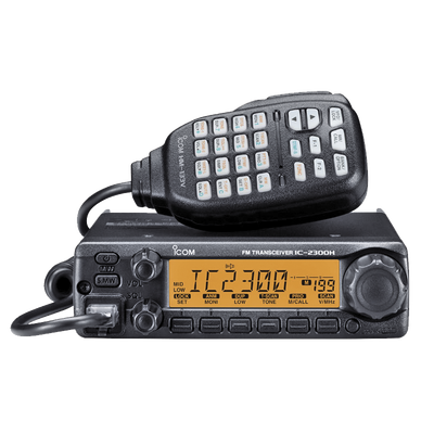 Radio Móvil para aficionados, 65W, Rx:136-174MHz Tx: 144-148MHz, 207 memorias, 4.5W de potencia de audio. Incluye microfono y acc, de montaje