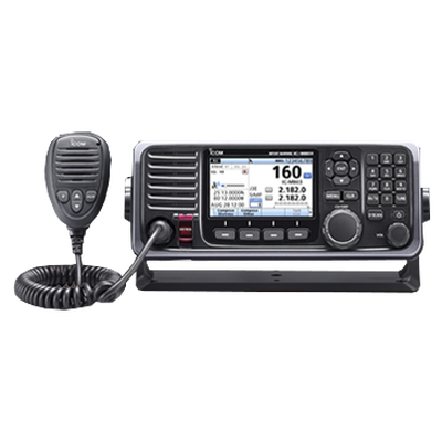 Radio Móvil Marino MF/HF en modos de operación SSB, LSB, AM, CW, FSK, AFSK, llamada digital DSC, con cabezal remoto, gran pantalla a color de fácil acceso
