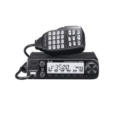 Radio móvil para aficionados con potencia de salida de 65W, Rx:136-174MHz Tx: 144-148MHz, cuenta con 207 memorias, 4.5W de potencia de audio. Incluye micrófono y accesorios de montaje