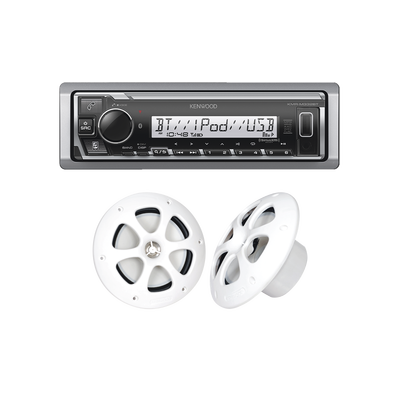 Kit de estéreo con Bluetooth KMR-M332BT |  más Par de bocinas KFC-1613MRW
